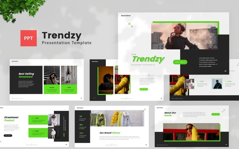 trendzy streetwear fashion powerpoint template original