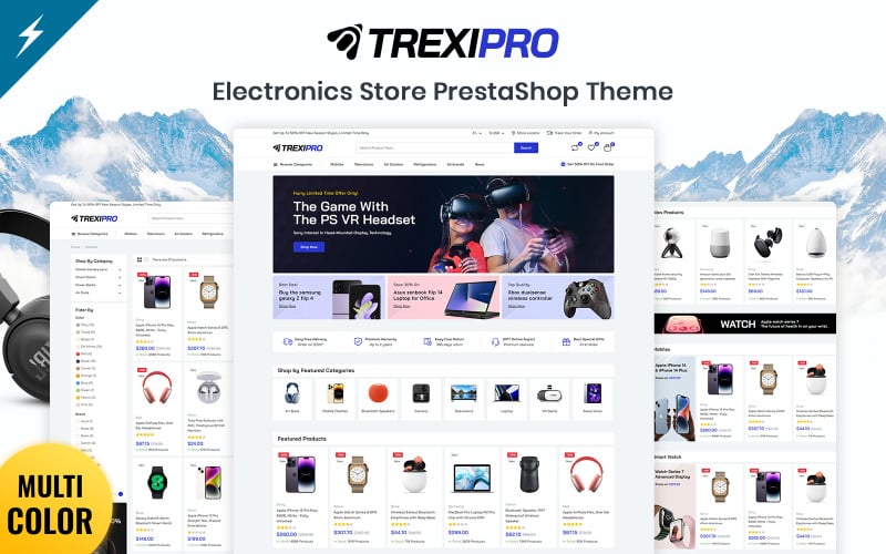 trexipro electronics and mega store prestashop theme original