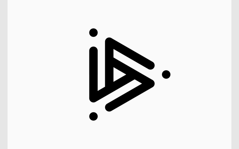 triangle abstract play button logo original