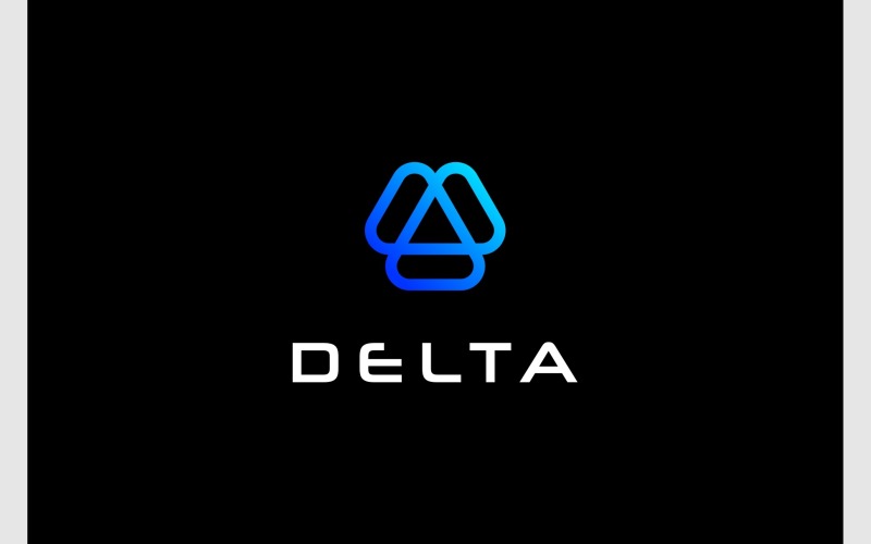 triangle delta connection technology logo original