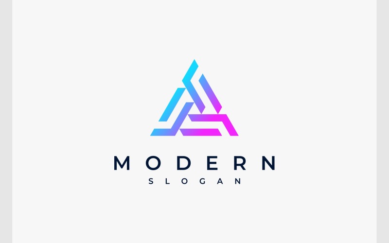 triangle geometric modern logo original
