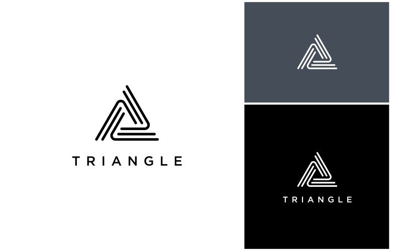 triangle geometry line logo original