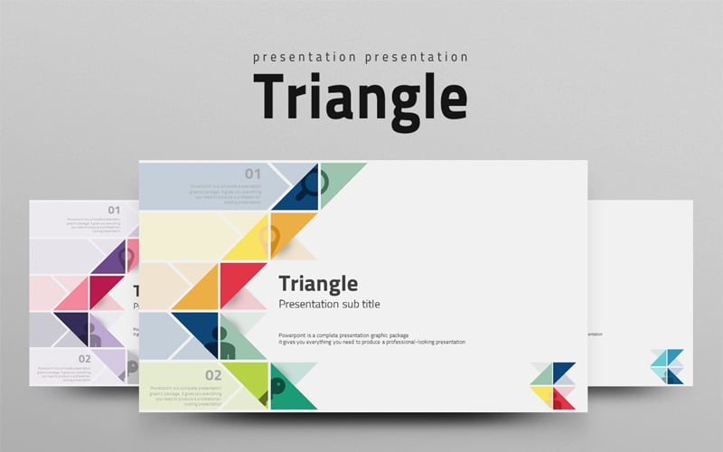triangle powerpoint template original