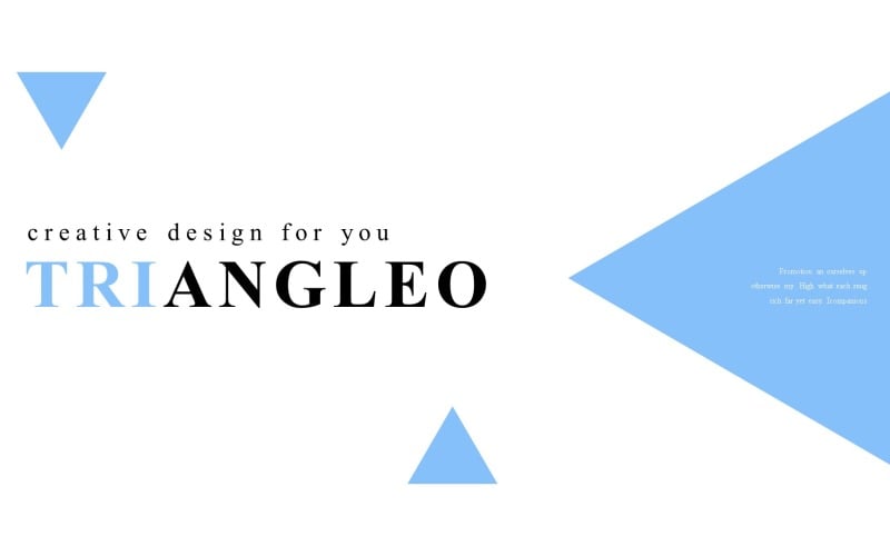 triangleo powerpoint template original