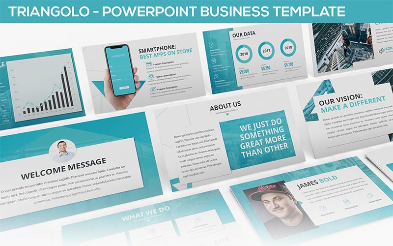 triangolo powerpoint template original