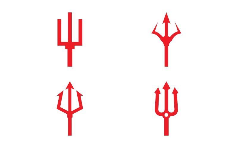 trident vector logo design template v original