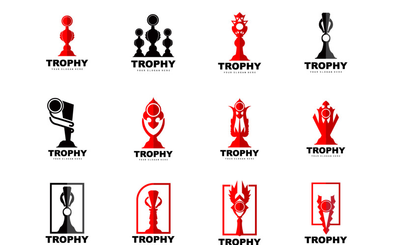trophy logo sport tournament cup designv original