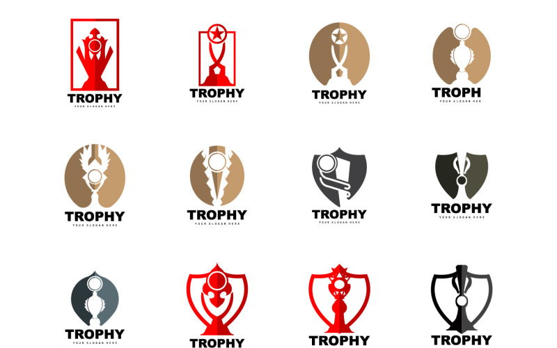 trophy logo sport tournament cup designv original
