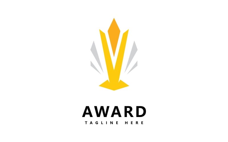 trophy vector logo template v original
