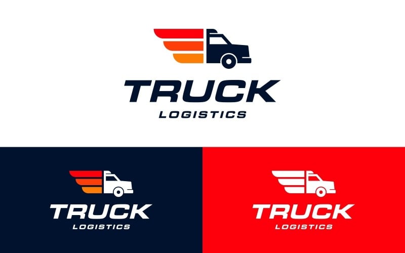 truck cargo freight logistics logo original