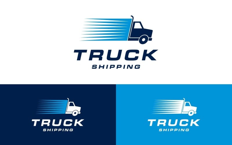 truck cargo logistics delivery logo original