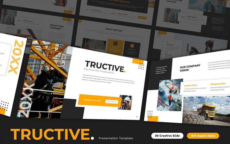 tructive construction powerpoint template original