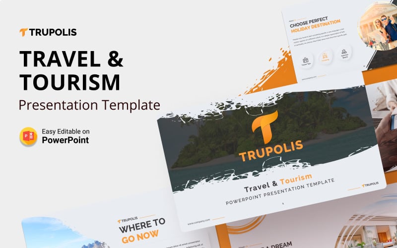 trupolis travel amp tourism powerpoint presentation template original