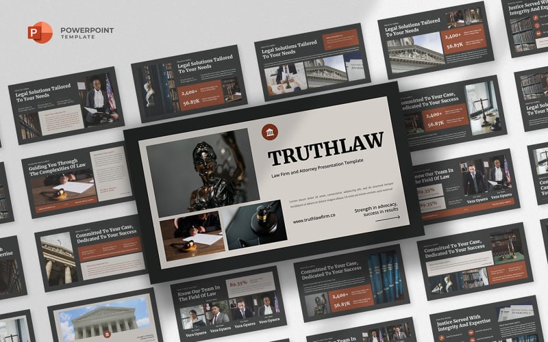 truthlaw law firm powerpoint template original