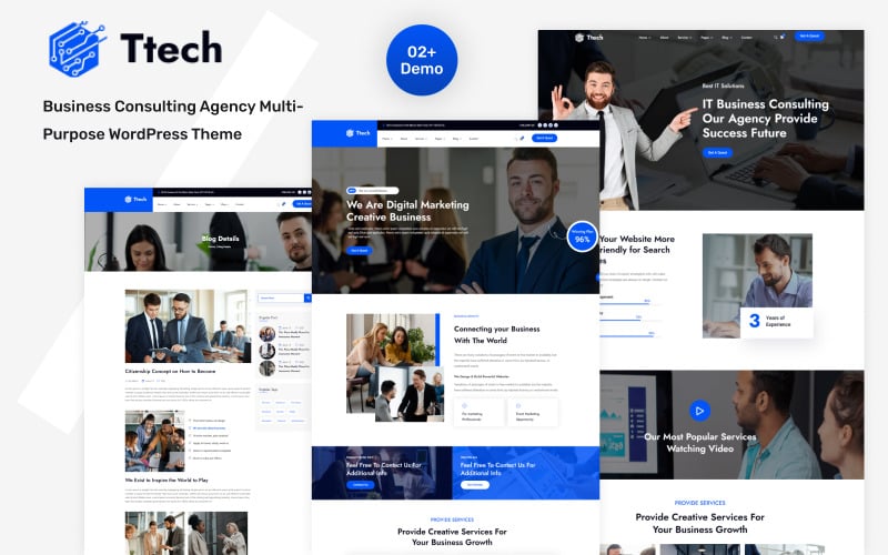 ttech business consulting agency wordpress theme original