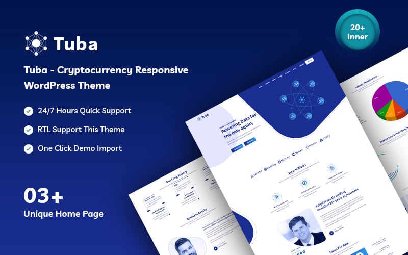 tuba cryptocurrency responsive wordpress theme original