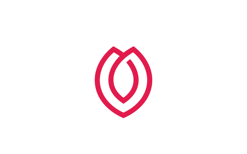 tulip flower icon vector logo template original