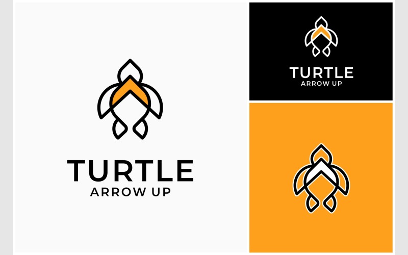 turtle arrow up modern logo original