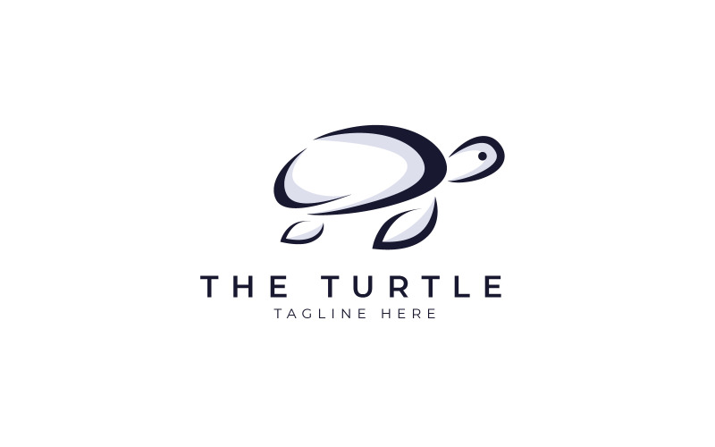 turtle logo design template original
