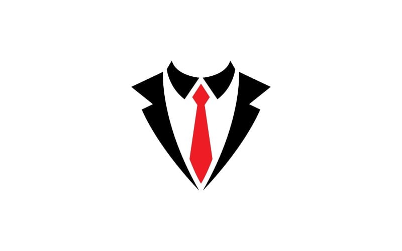 tuxedo dress logo vector symbol v original