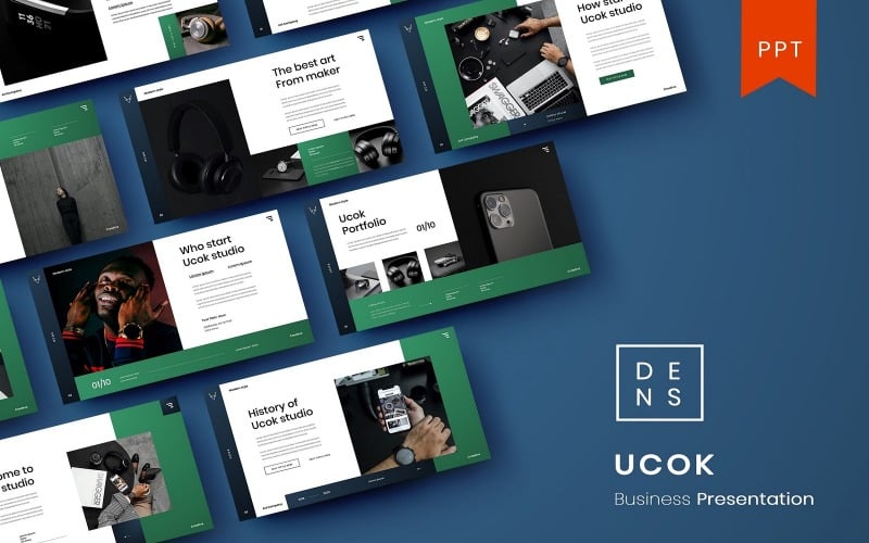 ucok business powerpoint template original