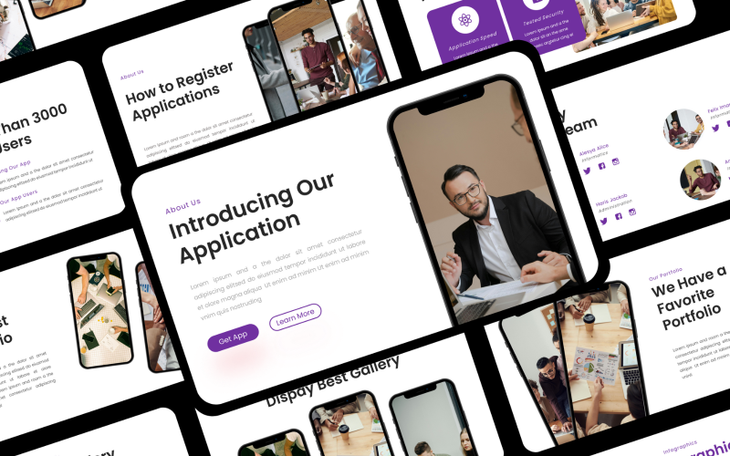 ui ux business keynote presentation original