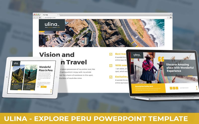 ulina explore peru powerpoint template original