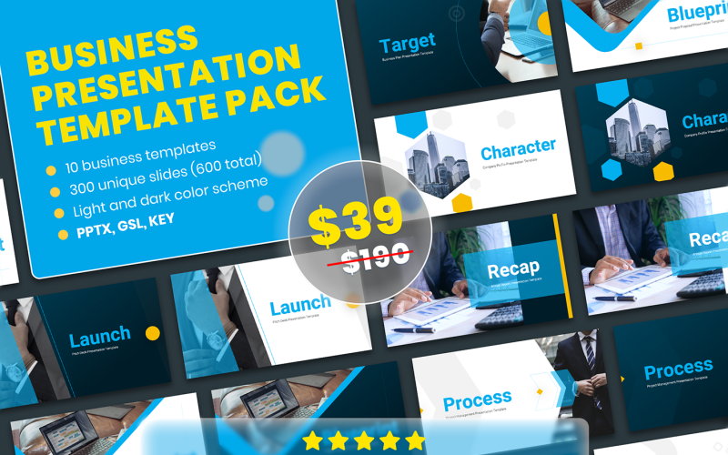 ultimate business presentation powerpoint template pack original