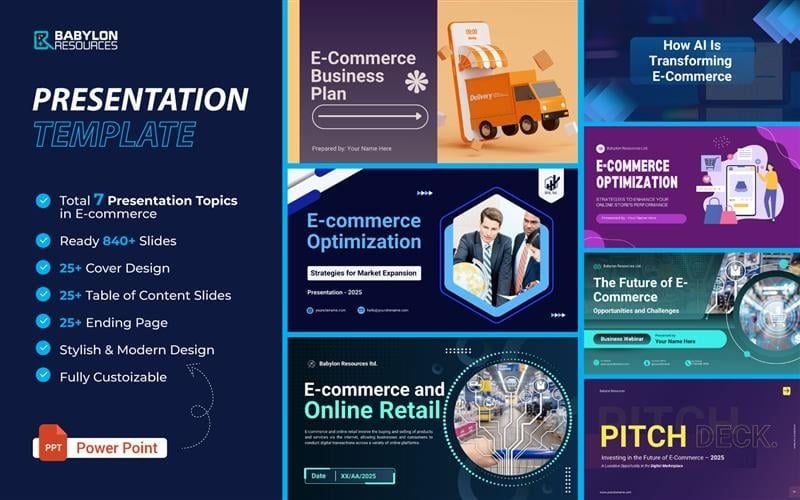 ultimate e commerce presentation bundle topics and slides original