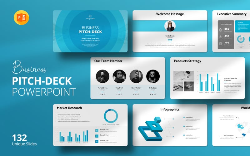 ultimate startup pitch deck powerpoint template modern and investor ready design original