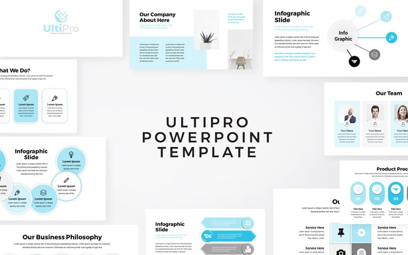 ultipro business infographic powerpoint template original