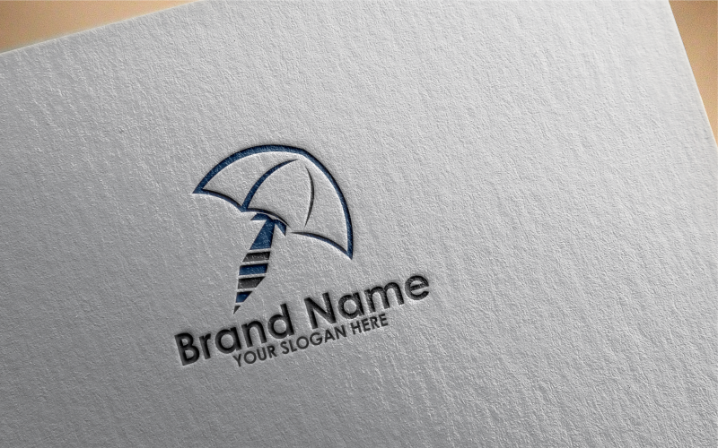 umbrella work logo template original