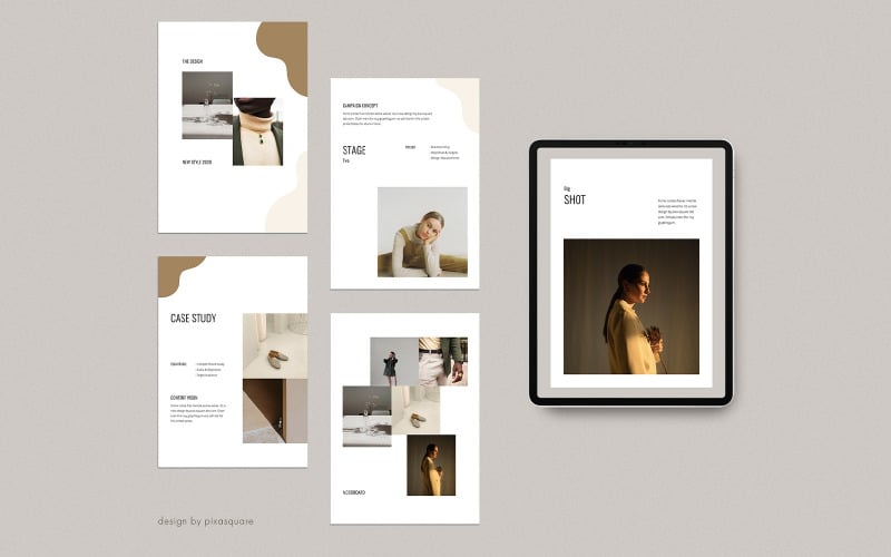 unia a vertical media kit powerpoint template original