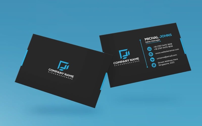unique and professional business card template designs original