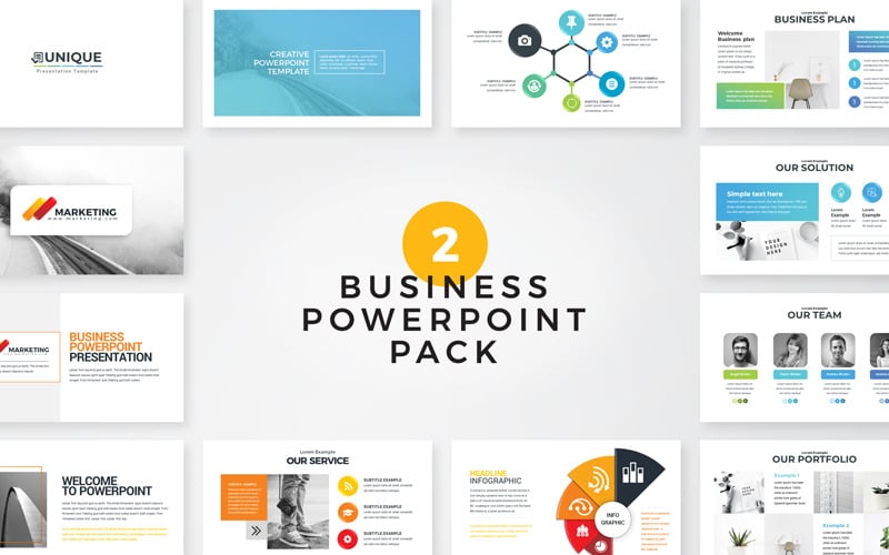 unique business powerpoint template original