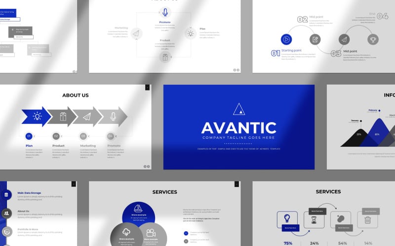 unique minimal powerpoint presentation original
