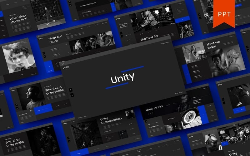 unity business powerpoint template original