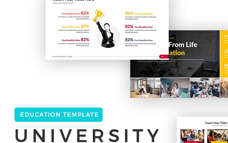 university education powerpoint template original