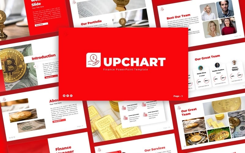 upchart finance multipurpose powerpoint template original
