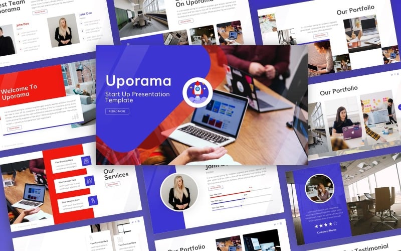 uporama start up multipurpose powerpoint presentation original