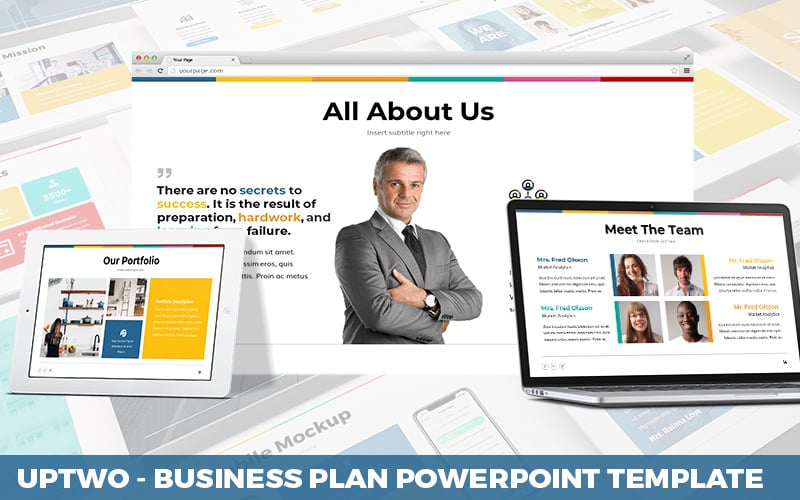 uptwo business plan powerpoint template original