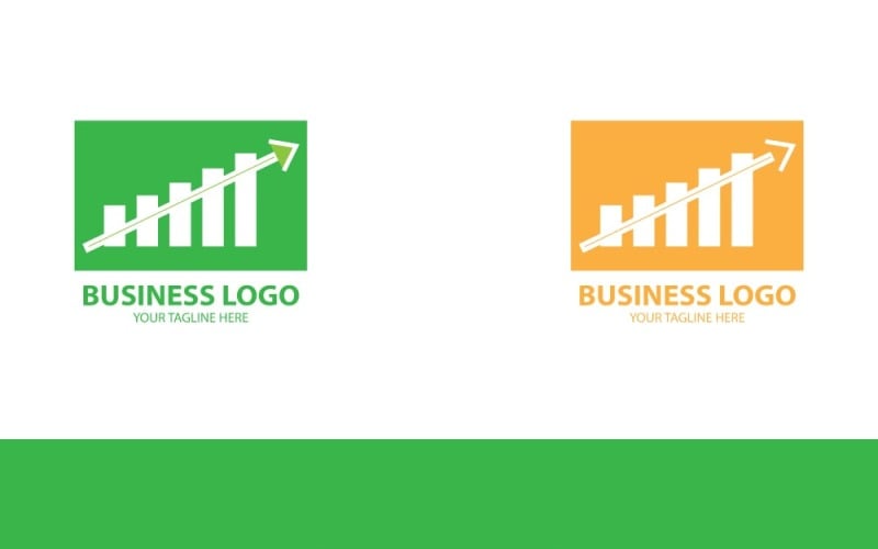 upward trend bar graph logo business growth amp success branding for companies original