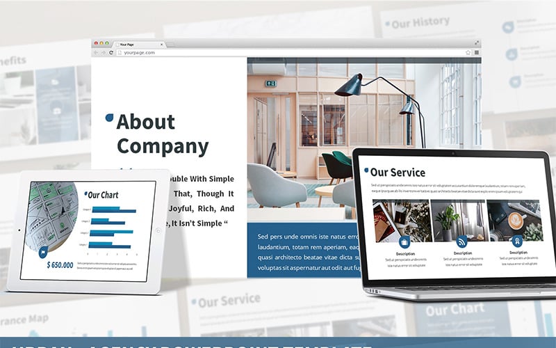 urban agency powerpoint template original
