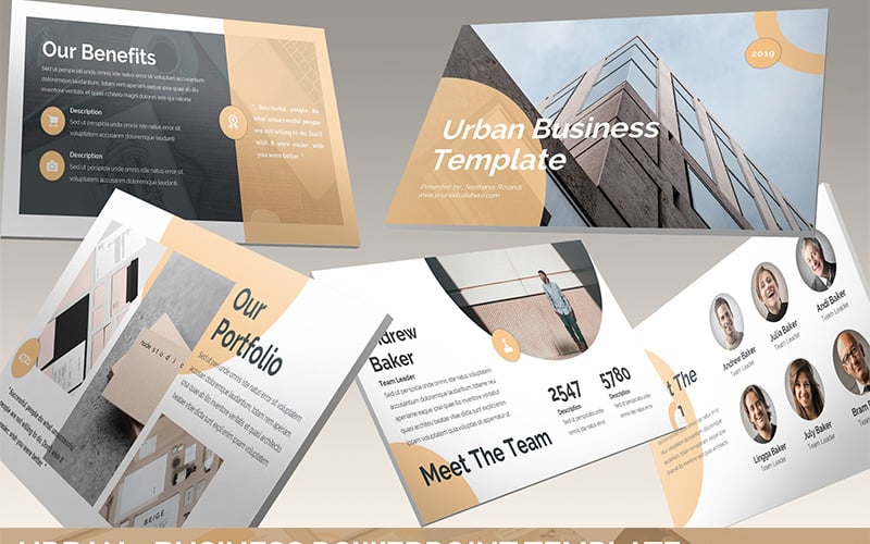 urban business powerpoint template original