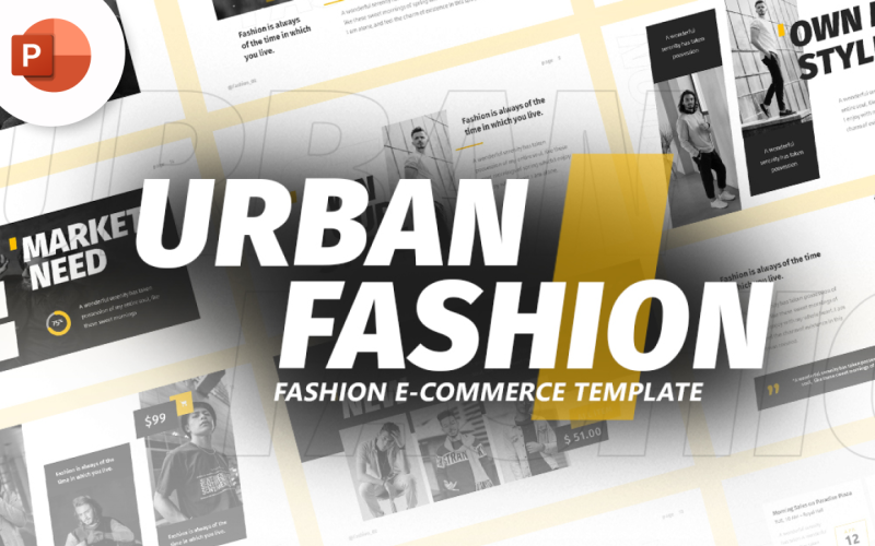 urban fashion powerpoint template original