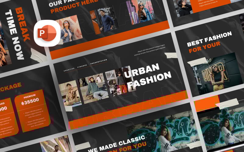 urban fashion presentation template original