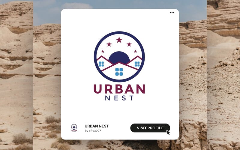 urban nest logo template modern amp minimalist real estate logo original
