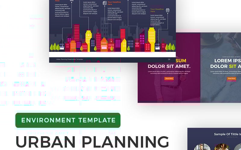 urban planning presentation powerpoint template original