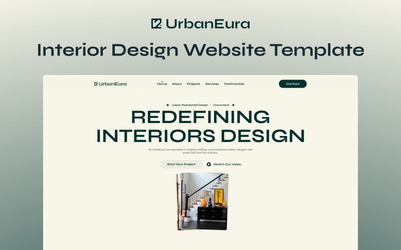 urbaneura nextjs interior design website template original