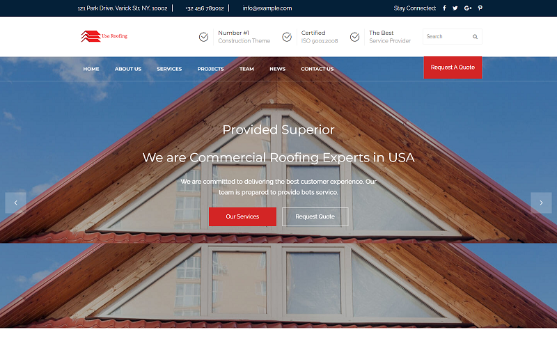 usa roofing repair construction landing template original